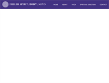 Tablet Screenshot of fullerspiritbodymind.com
